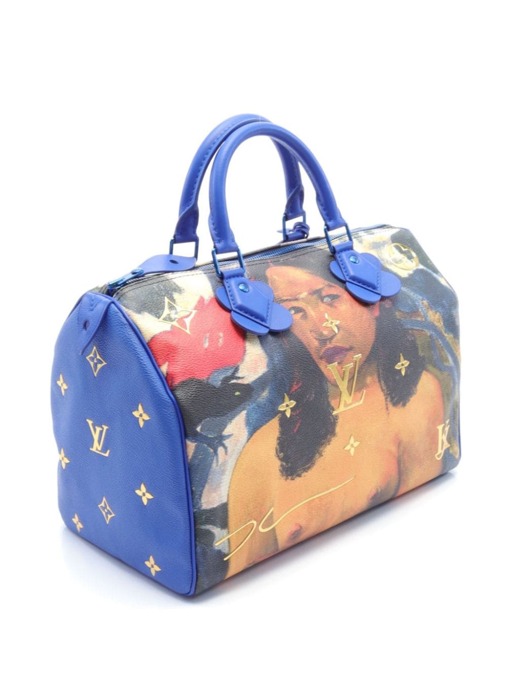 Louis Vuitton Pre-Owned x Jeff Koons 2017 Masters Gauguin Speedy 30 handbag - Blauw