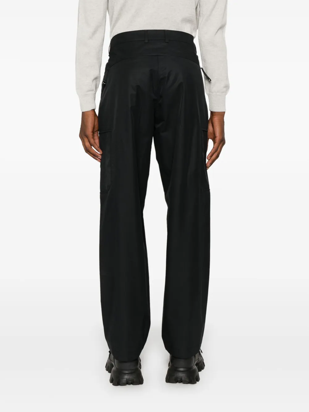 Moncler Cargo broek met logopatch Zwart