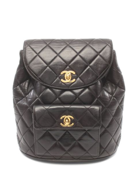 CHANEL 2000s CC quilted backpack Women