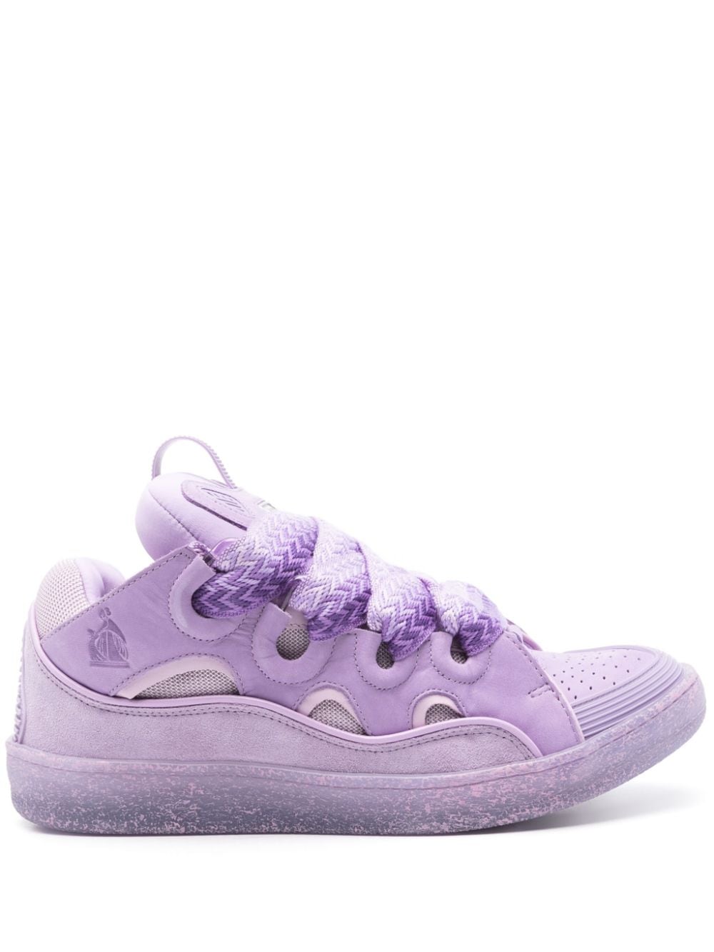 Lanvin Curb leather sneakers Purple
