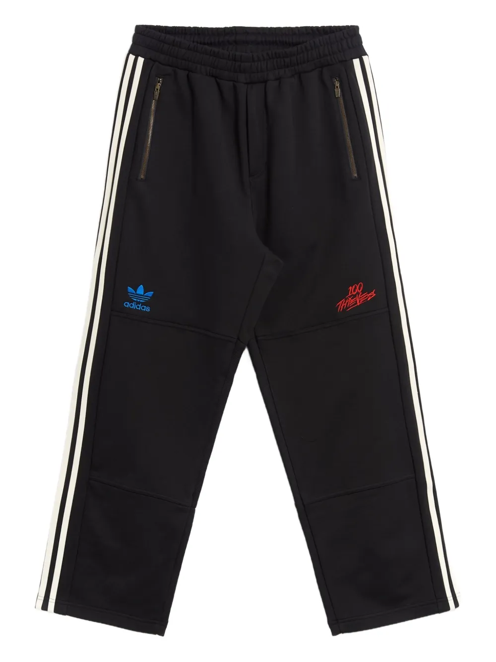 Adidas x 100 Thieves straight trainingsbroek Zwart