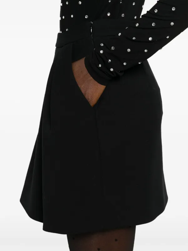 ミニスカート ALESSANDRA RICH Women Mini Skirts FABX3687K4264 0091 Black Alessandra Rich Mini Skirt in Black | FWRD