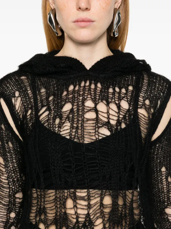 Rick Owens Spider Hoodie | Black | FARFETCH