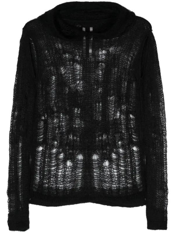 Rick Owens Spider パーカー | ブラック | FARFETCH JP