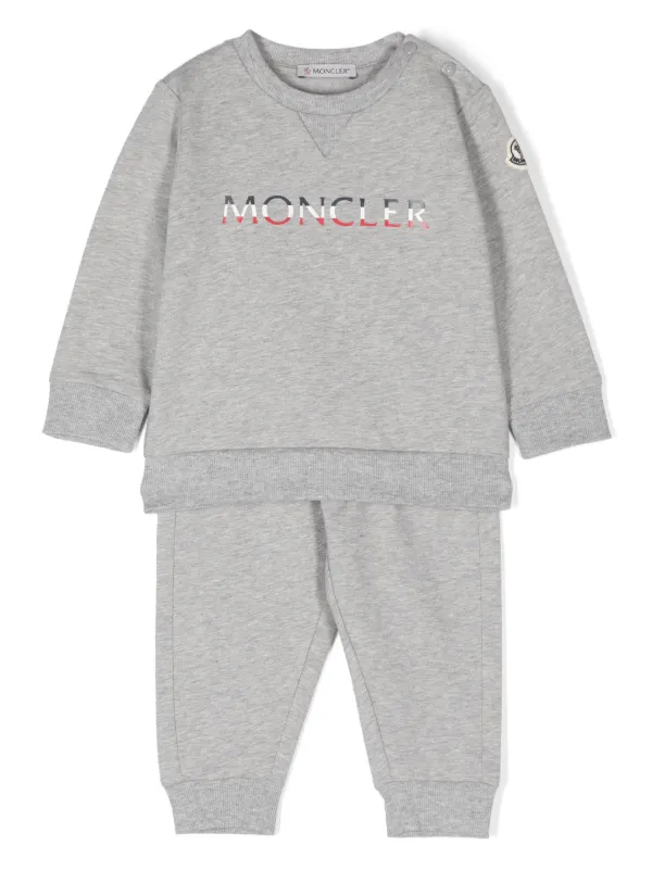 Moncler gray tracksuit on sale