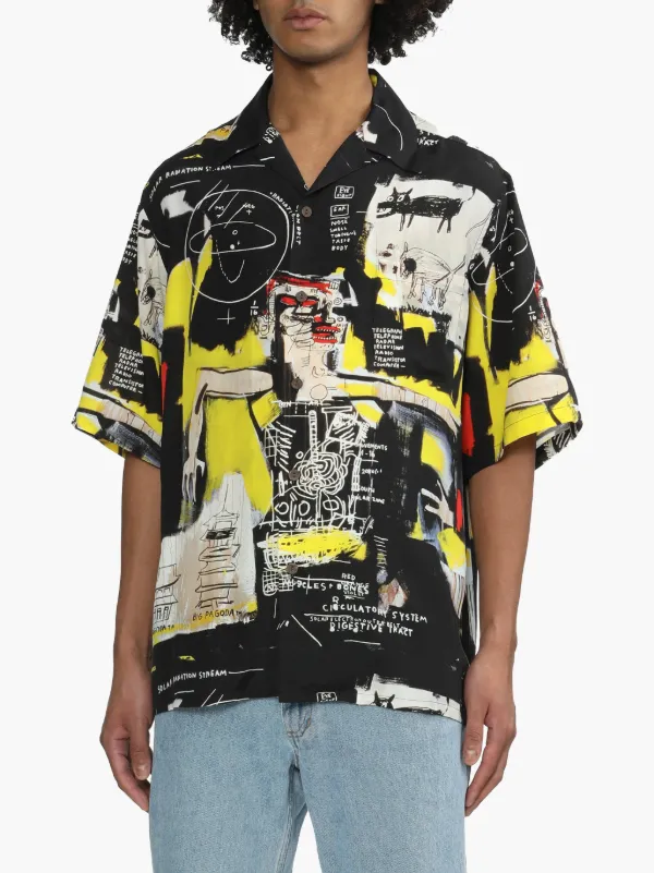 WACKO MARIA Jean-Michel Basquiat graphic-print Shirt | Black 