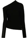 Philosophy Di Lorenzo Serafini asymmetric plissé jumper - Black