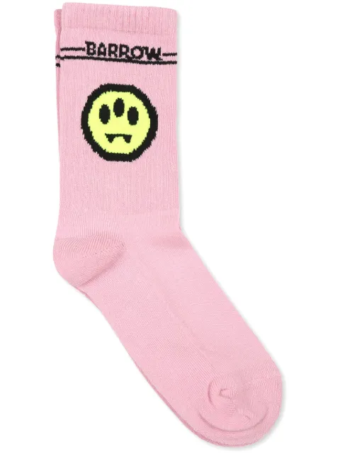 Barrow kids intarsia-knit logo socks