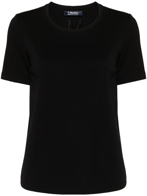 S Max Mara ロゴ Tシャツ | ブラック | FARFETCH JP