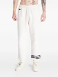adidas elasticated-waistband track pants - White