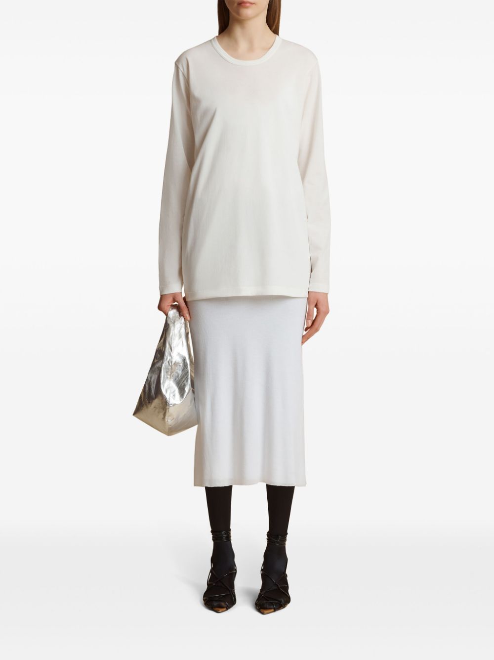 KHAITE The Morton jersey top - White