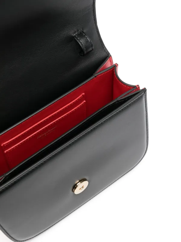 Ferragamo Small Fiamma Crossbody Bag Black FARFETCH