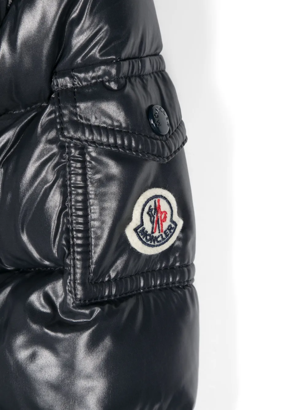 Moncler Enfant Marie gewatteerde jas Blauw