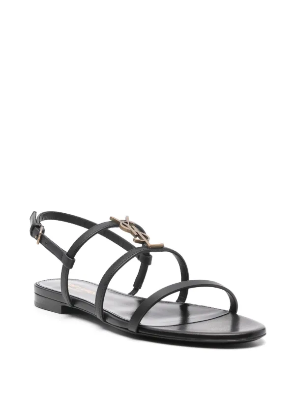サンダル・ミュール SAINT LAURENT CASSANDRA FLAT SANDALS 24189279_54214346_600.jpg