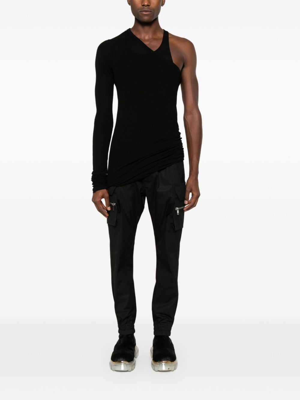 Shop Rick Owens Ziggy Banana Tank Top In Black