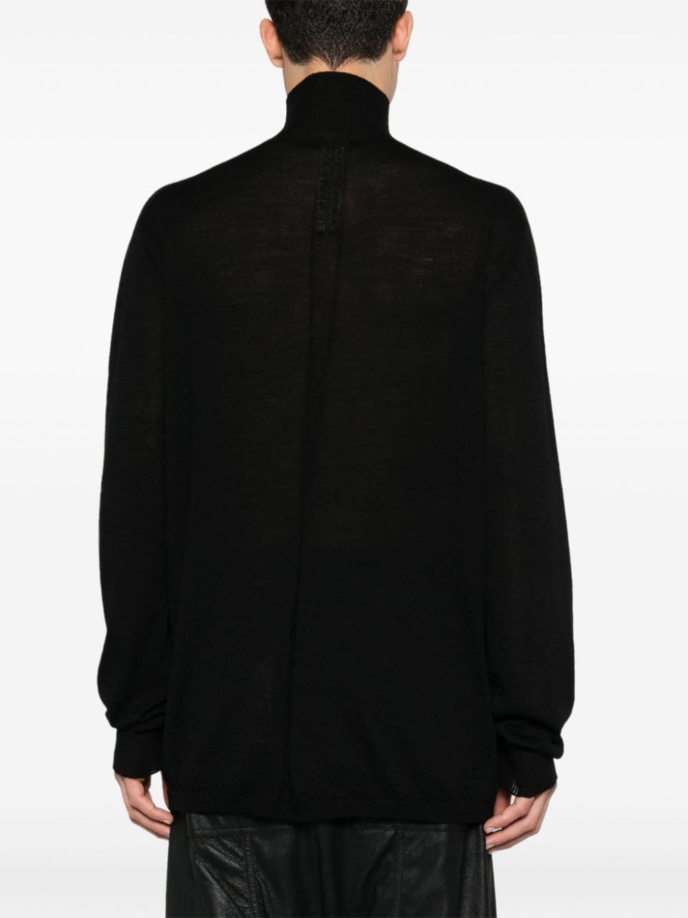 Shop Rick Owens Oversized Turtle Sweater In Black