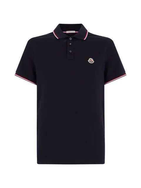 Moncler logo-appliqué piqué polo shirt