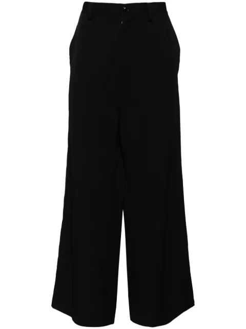 Y's wide-leg wool trousers