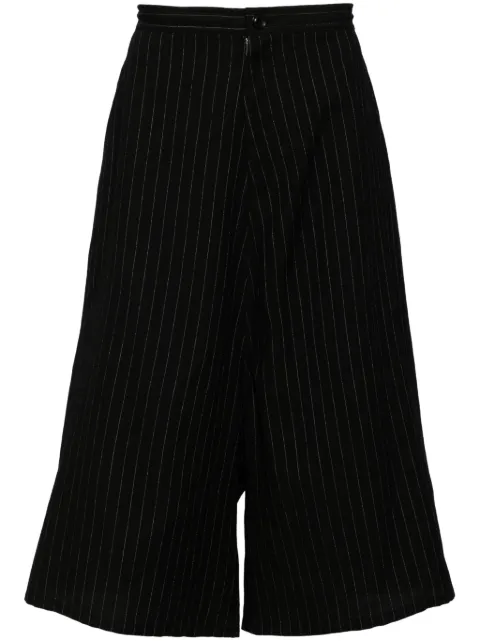 Y's pinstripe cropped trousers