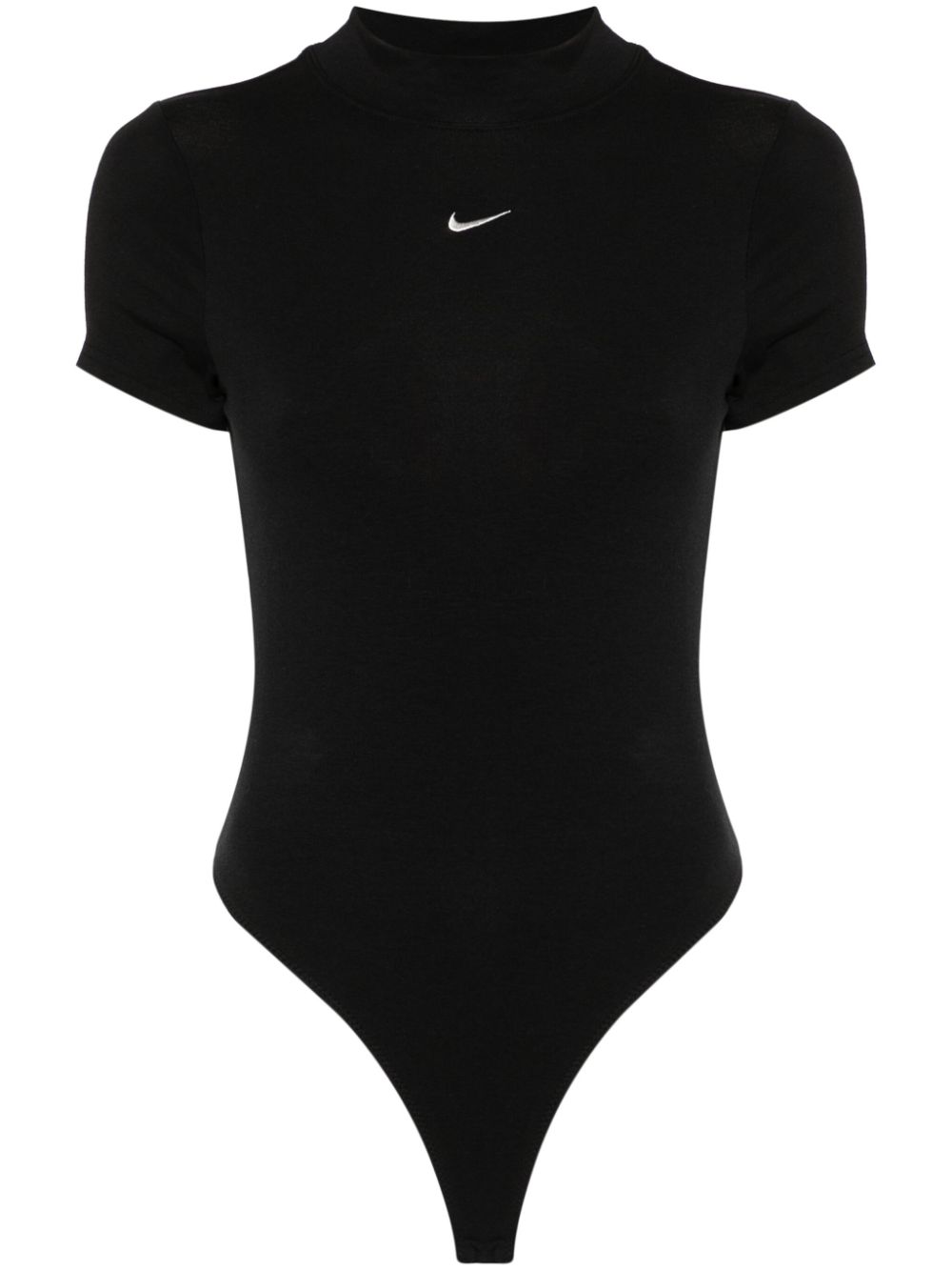 Nike Swoosh-embroidered jersey bodysuit – Black