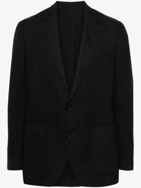 Lardini blazer con botones y detalle de broche