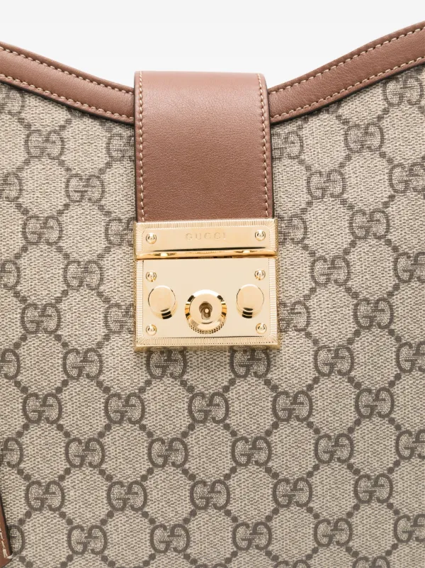 Gucci Medium Padlock GG Shoulder Bag Neutrals FARFETCH AE