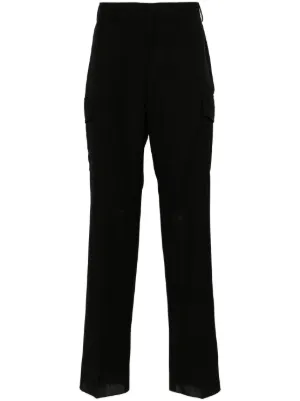 Giorgio Armani ベルベット パンツ | ブラック | FARFETCH JP