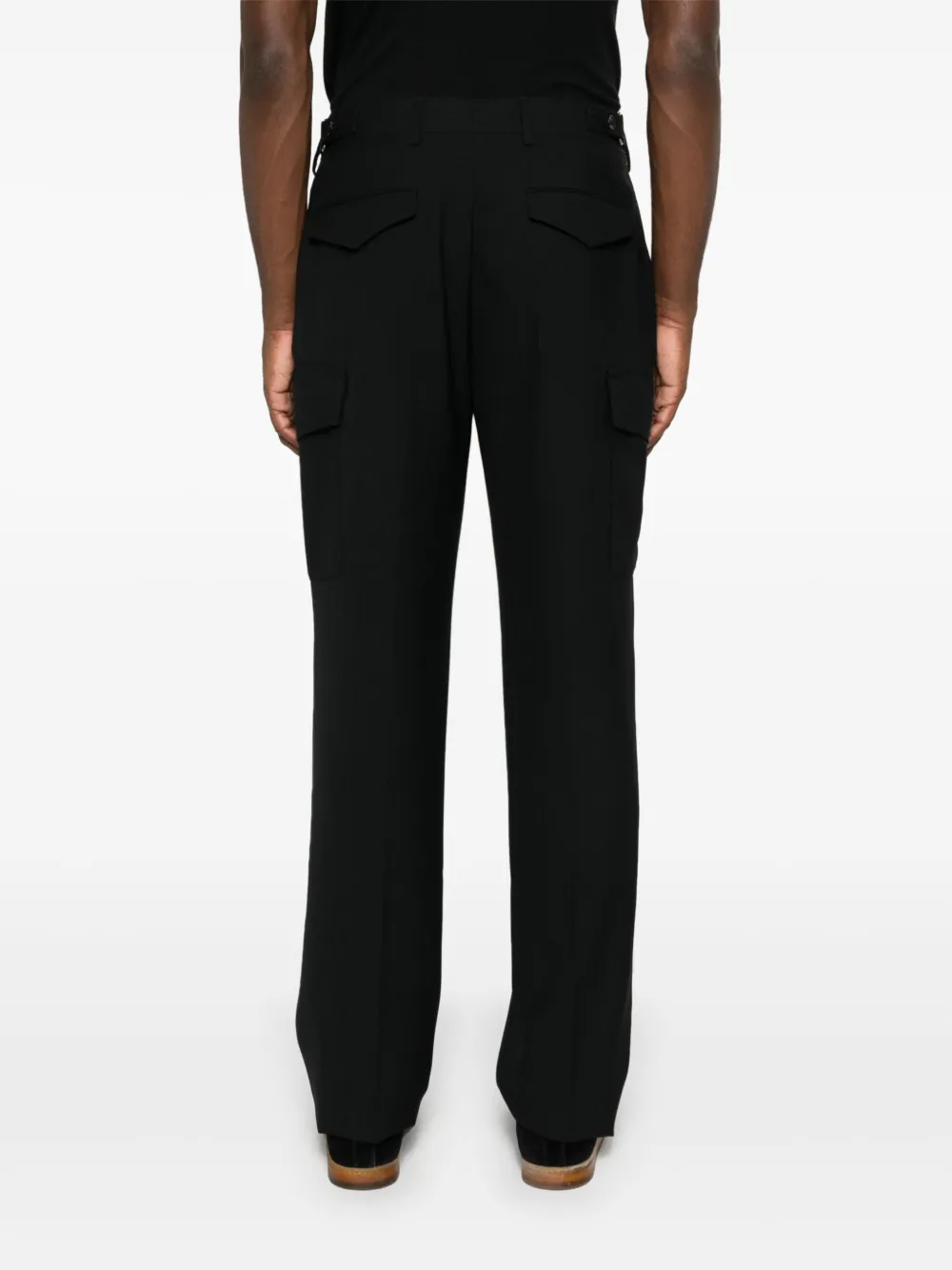 Lardini Mid-rise cargo broek Zwart