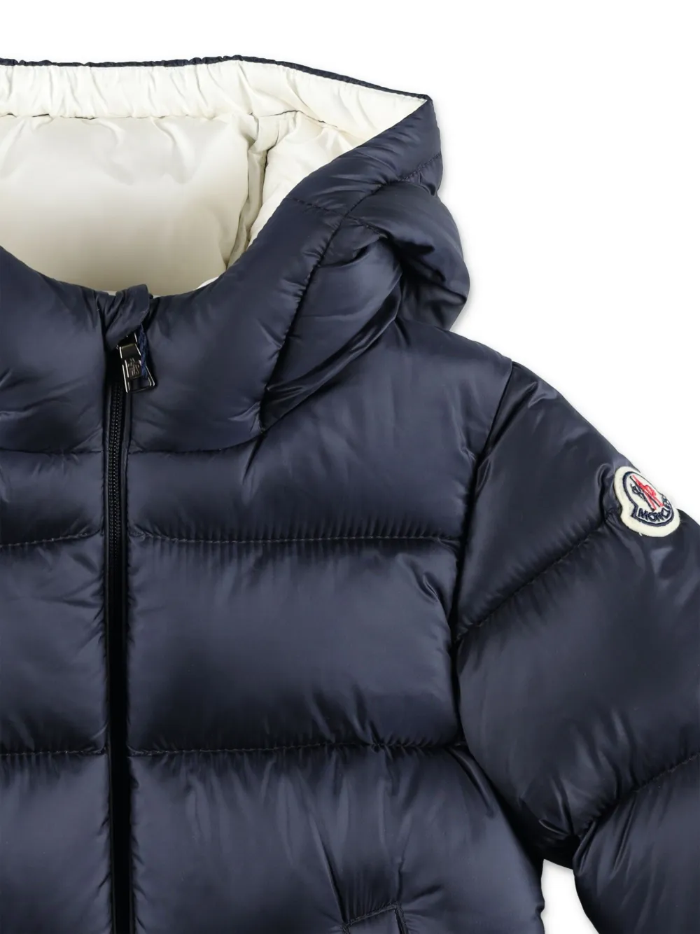 Moncler Enfant Jack met logopatch Blauw