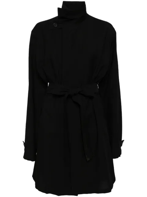 Yohji Yamamoto belted trench coat FBJ53105 - 0