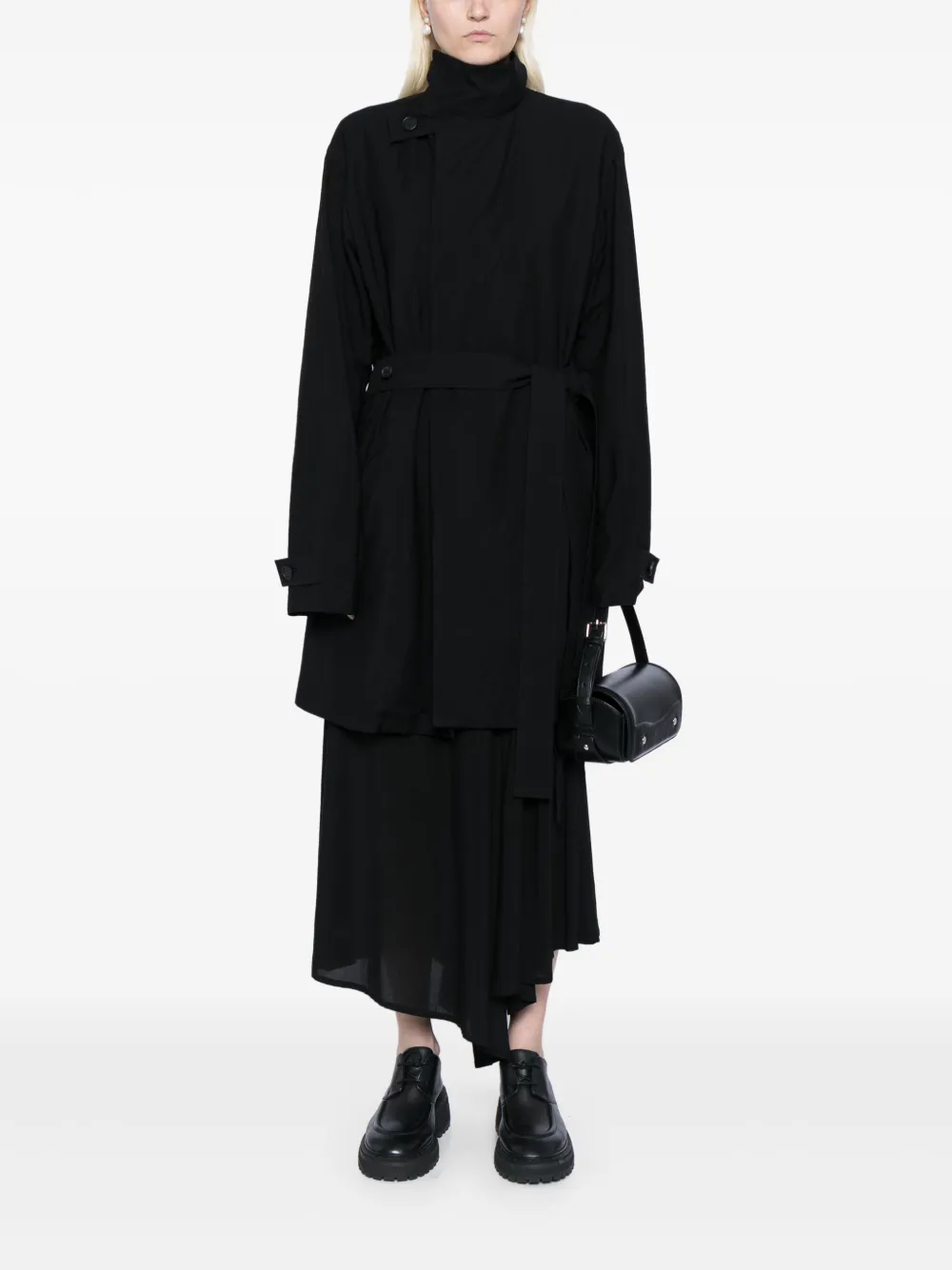 Yohji Yamamoto belted trench coat | Trench & Raincoats | Image 2