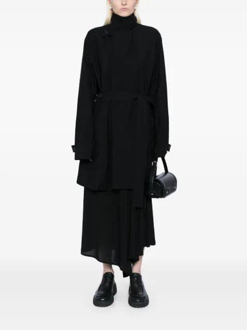 Yohji Yamamoto belted trench coat FBJ53105 - 1