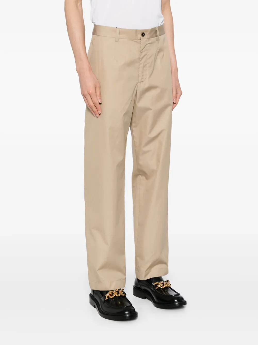 Dolce & Gabbana Popeline broek Bruin