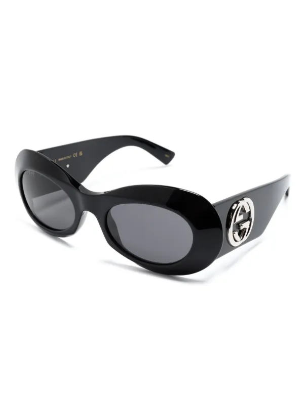 Gucci Eyewear インターロッキングG オーバルフレーム サングラス