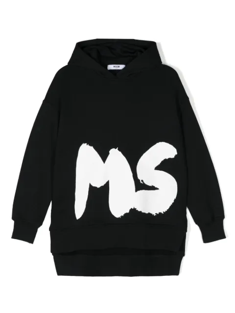 MSGM Kids vestido con logo estampado