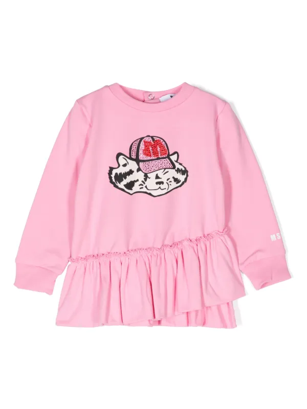 MSGM Kids ロゴ ワンピース | ピンク | FARFETCH JP