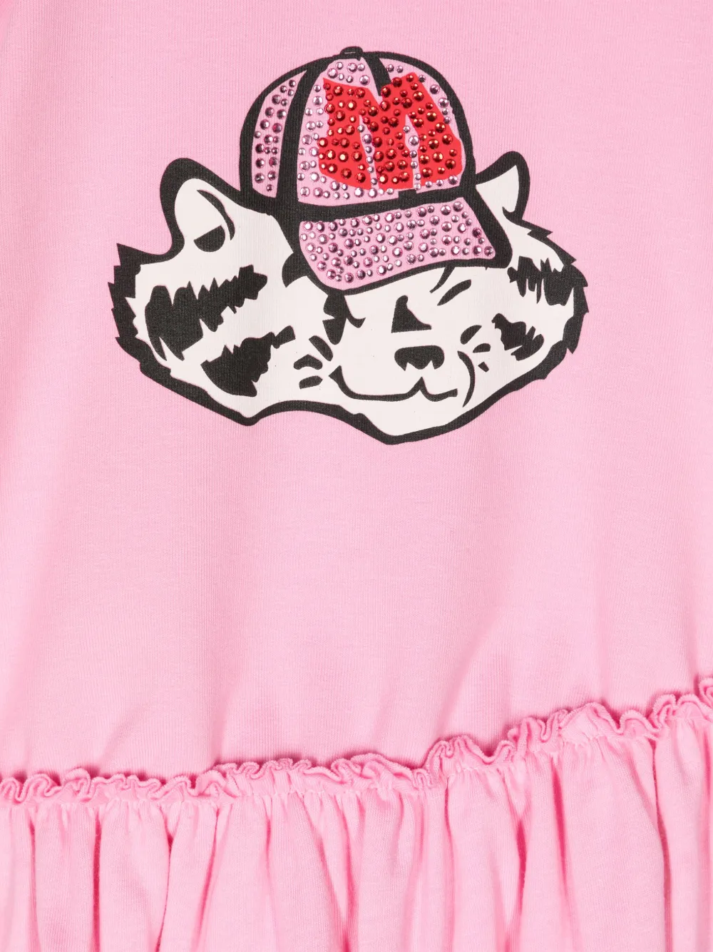 MSGM Kids Jurk met logoprint Roze