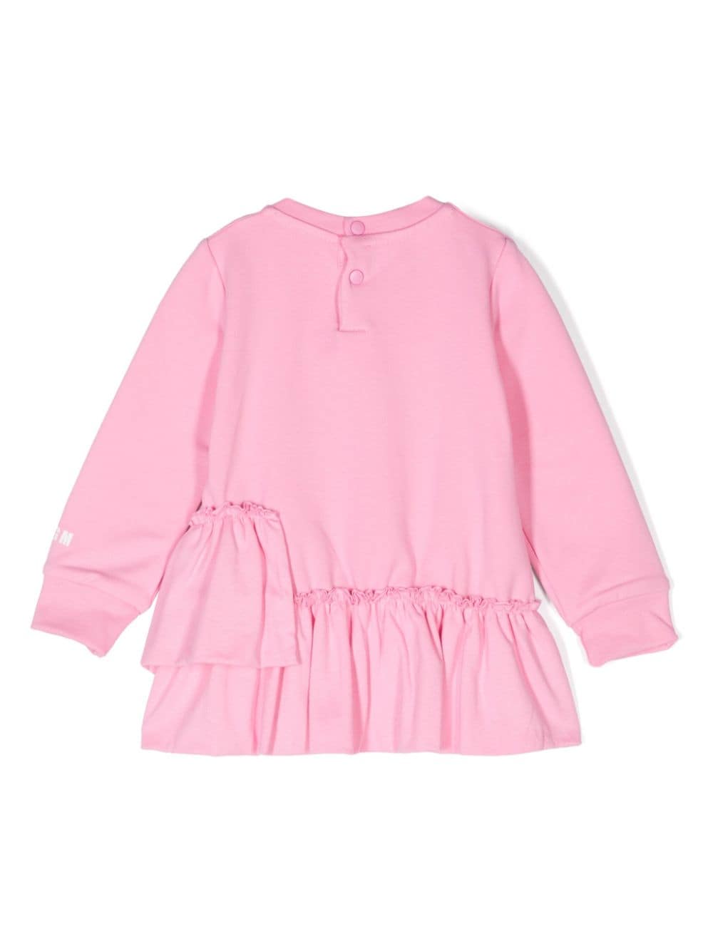 MSGM Kids Jurk met logoprint - Roze