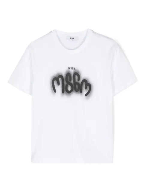 MSGM Kids logo-print cotton T-shirt