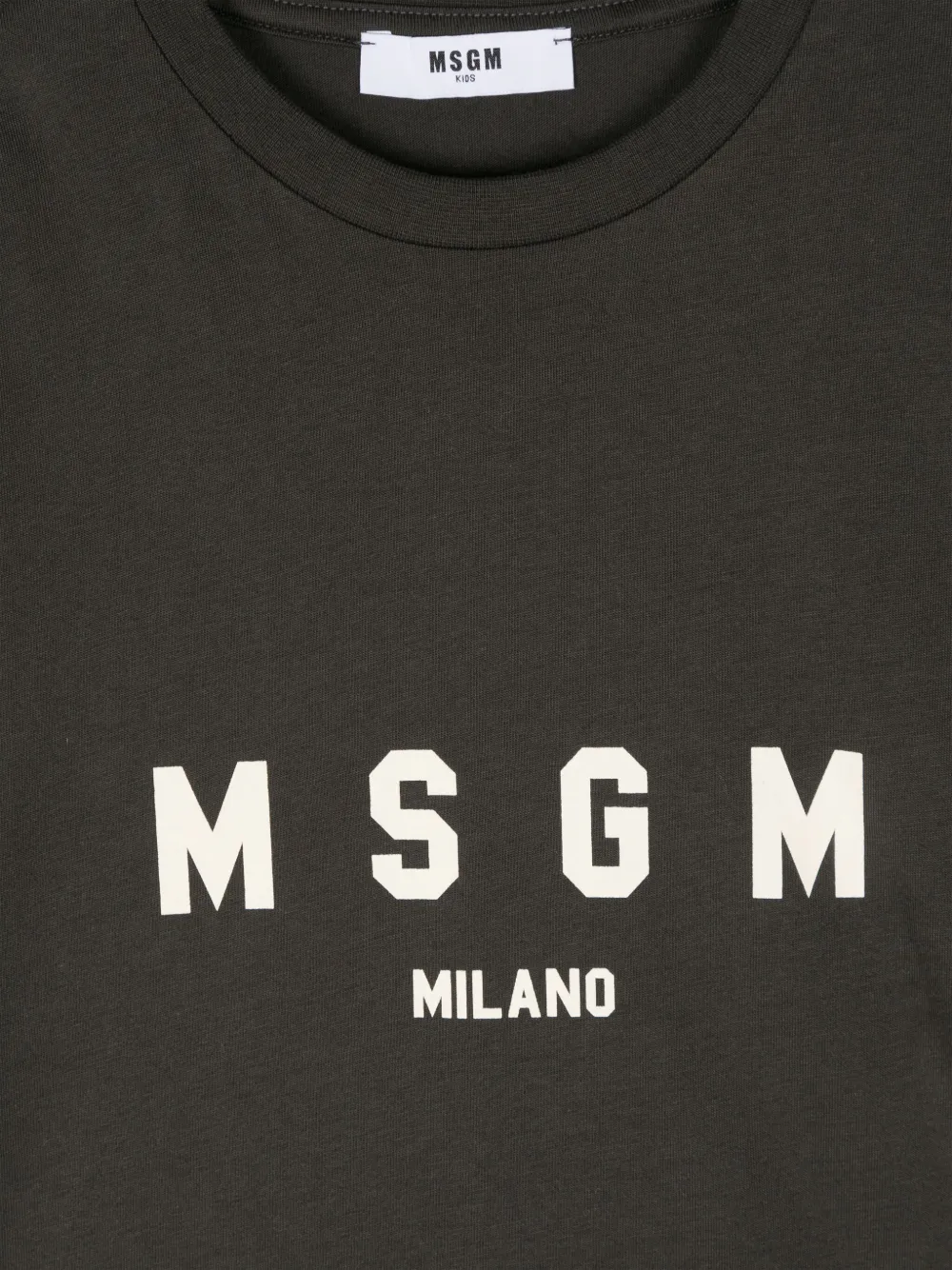 MSGM Kids T-shirt met logoprint Grijs
