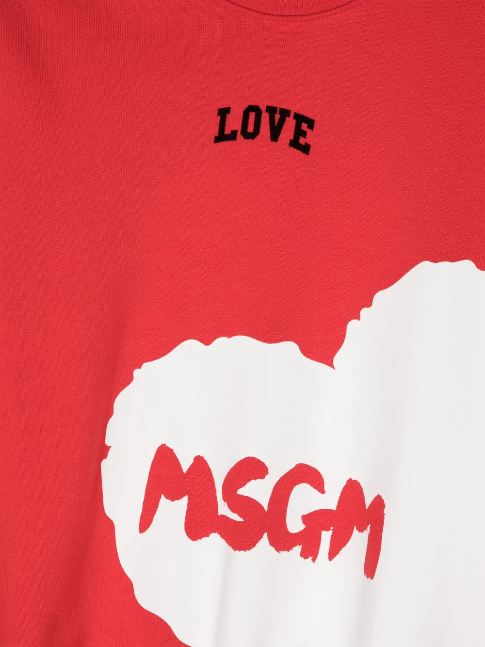 MSGM LOGO-PRINT COTTON SWEATSHIRT