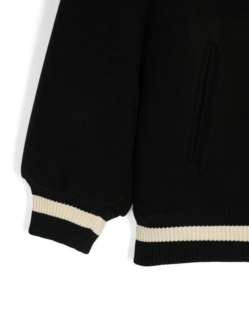 MSGM Kids Bomberjack met logoprint Zwart