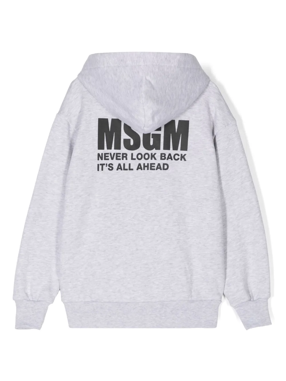 MSGM Kids Moletom de algodão com capuz e logo | Moletons com capuz e logo | Image 2
