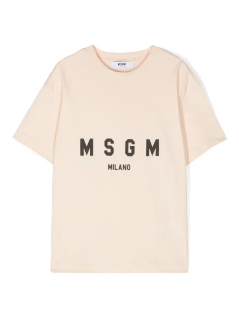 MSGM Kids logo-print T-shirt