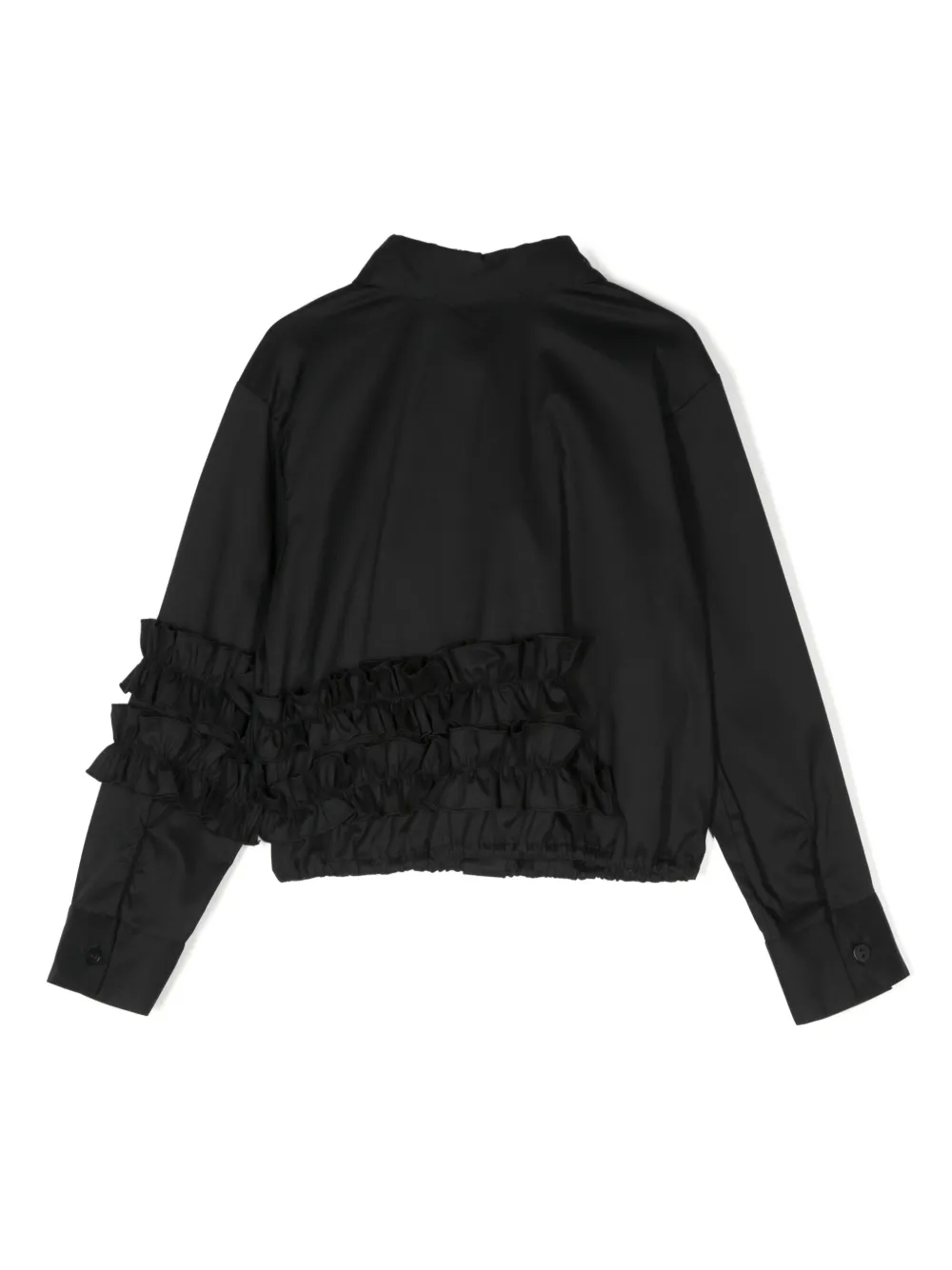 msgmkids MSGM Kids Popeline shirt - Zwart