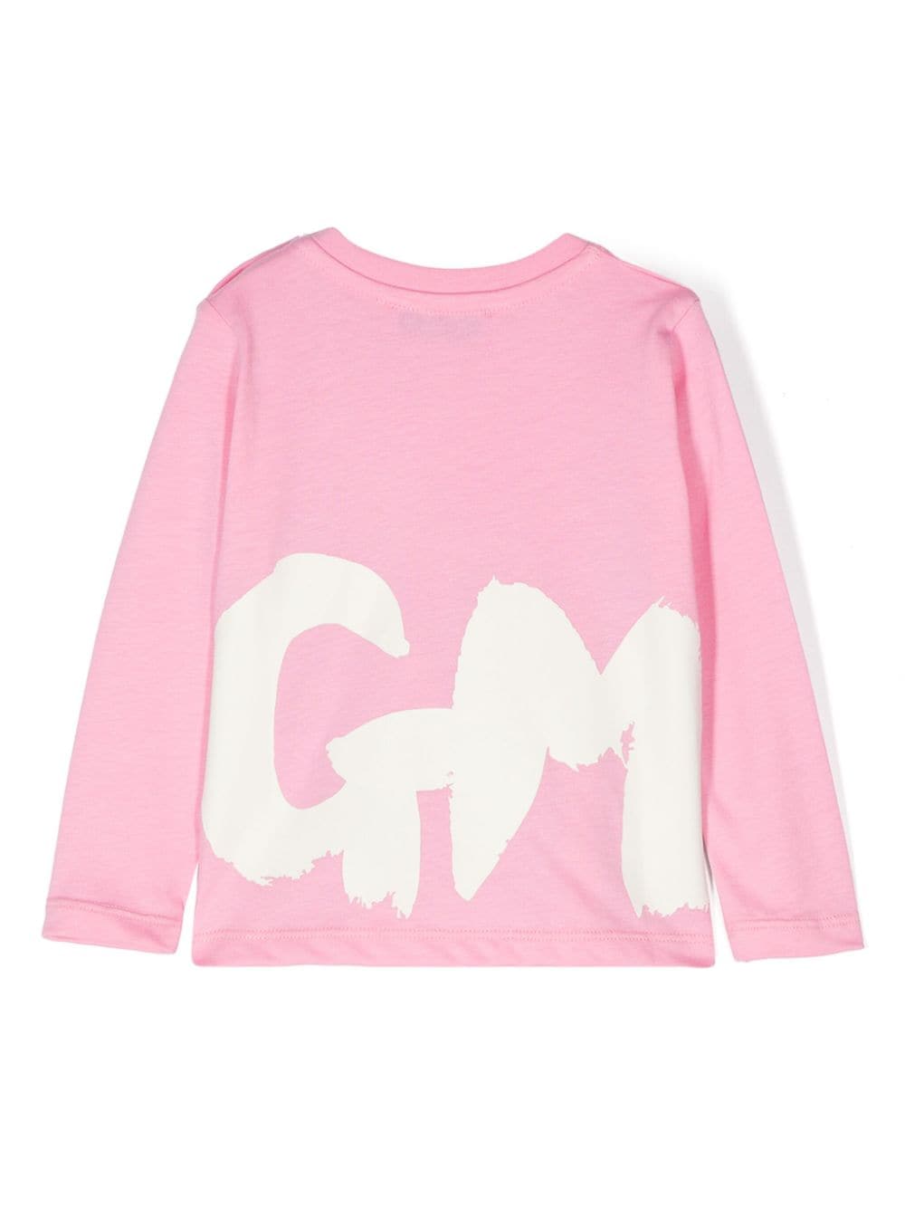 MSGM Kids logo-print T-shirt - Roze