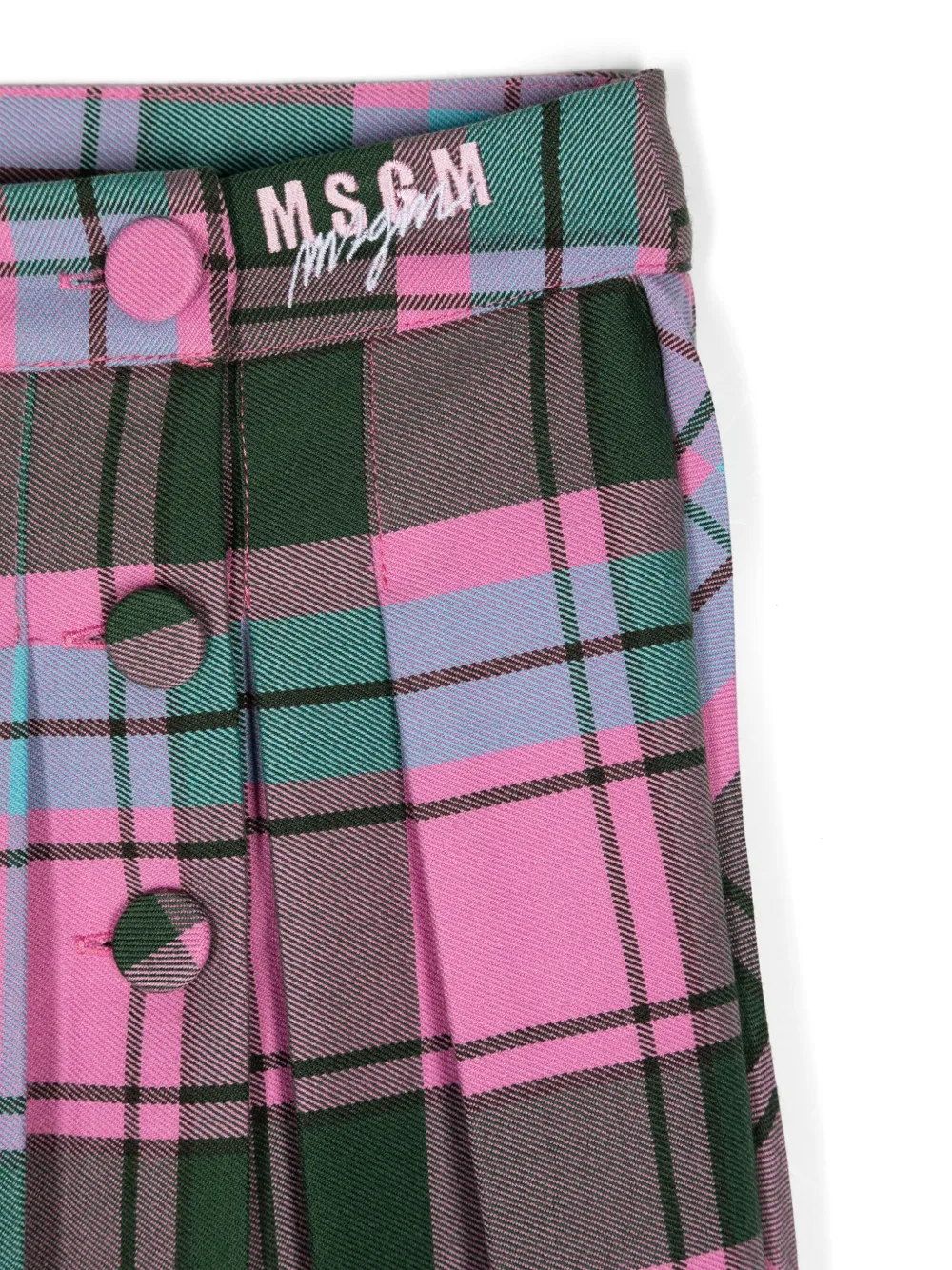 MSGM Kids Mini-rok met geborduurd logo Roze