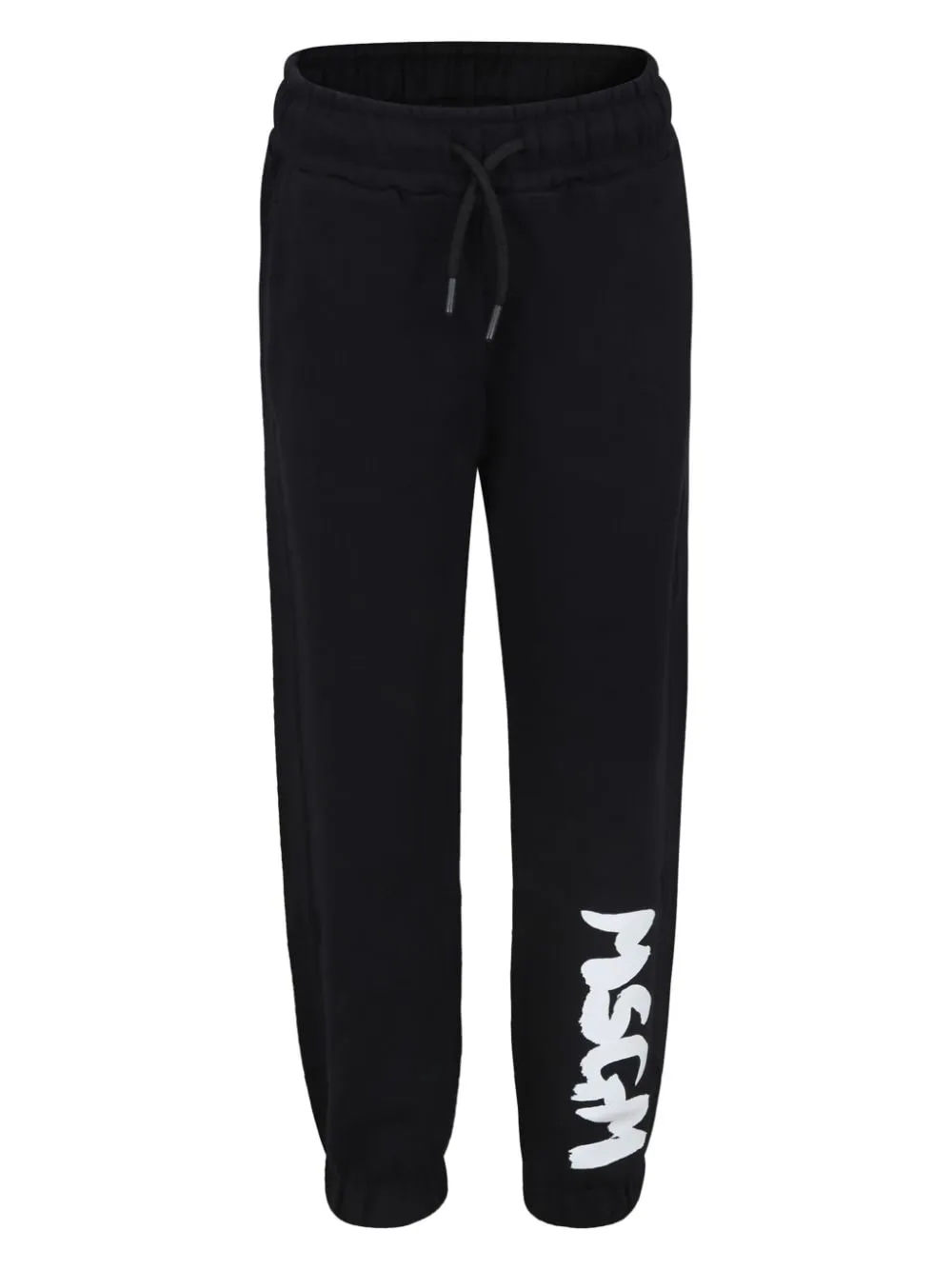 Msgm Logo-print Track Pants In Black