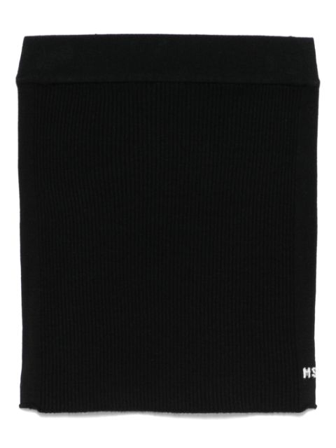 MSGM Kids ribbed-knit skirt 