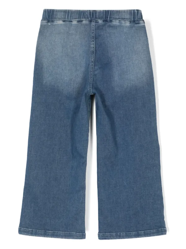 MSGM Kids Jeans Con Stampa Blu FARFETCH IT